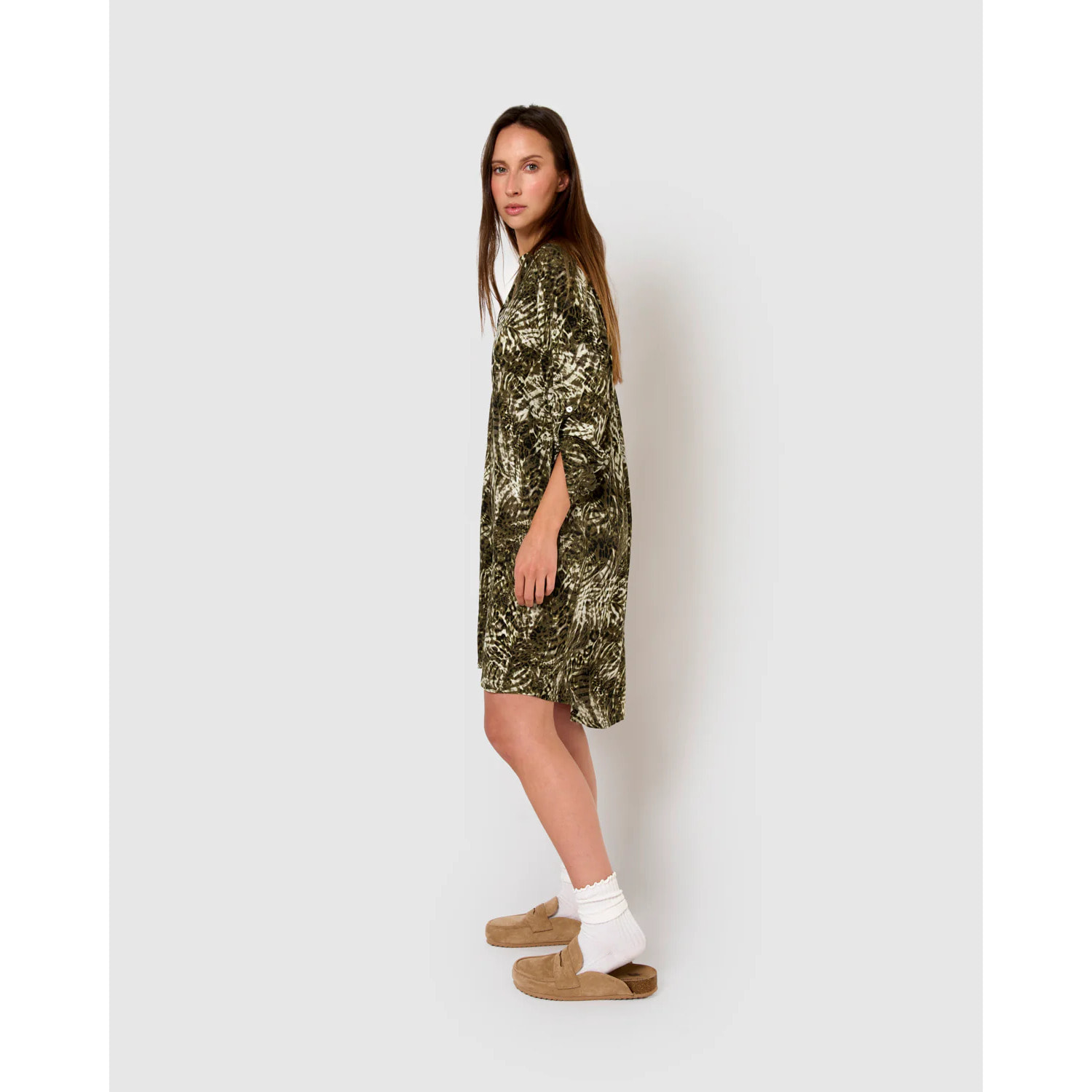 Vestido viscosa jai verde