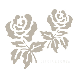 Devota&Lomba - Colcha Bouti Estampada - 100% Algodón - 70 gr/m² - Roses Lino