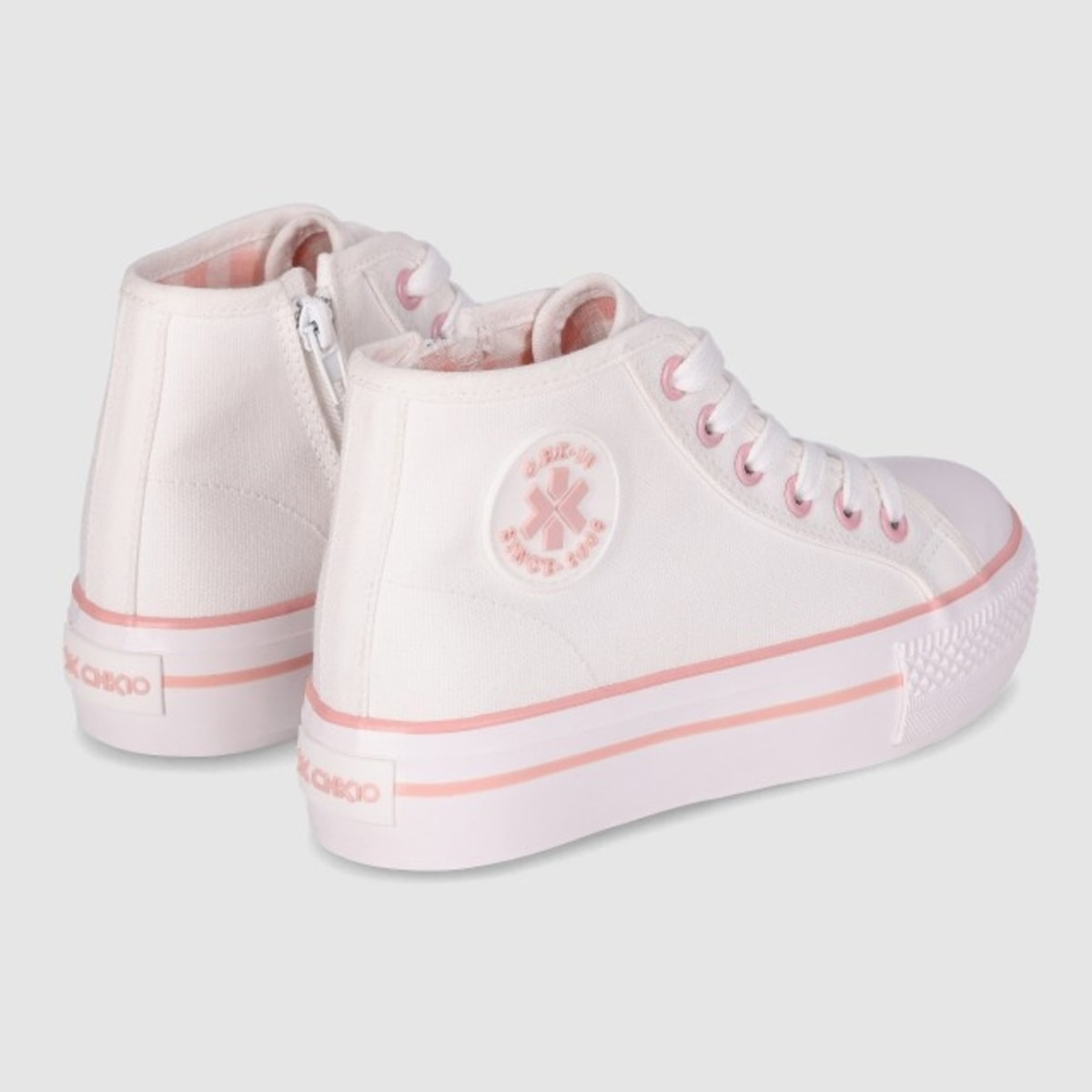 Deportivos de Tejido - Blanco - Tacón: Bajo