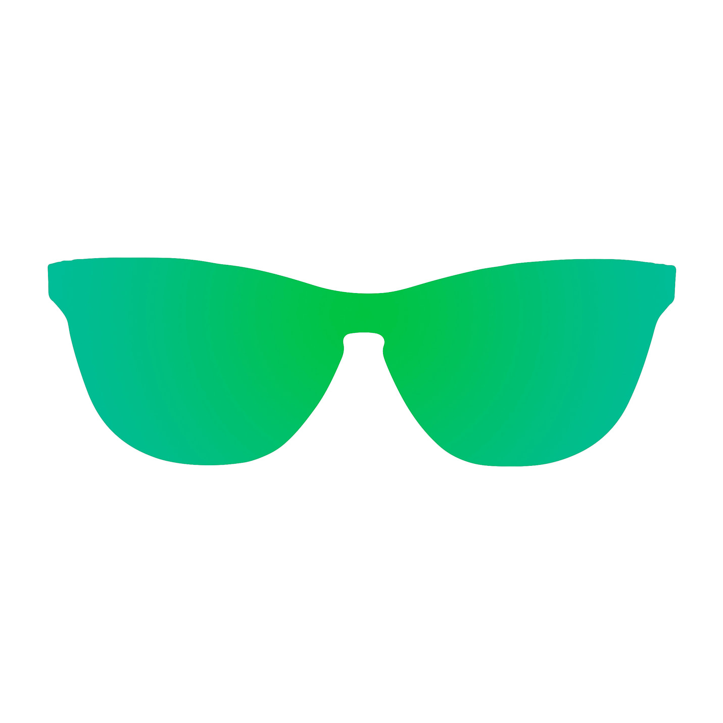 Gafas de sol OCEAN GENOVA - Plana verde con patillas metálicas doradas