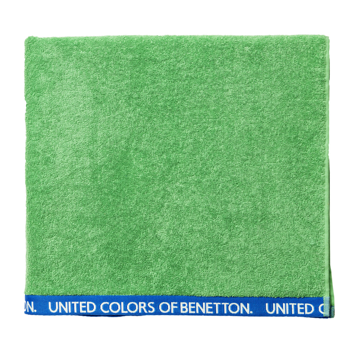 Toalla de playa velour verde benetton