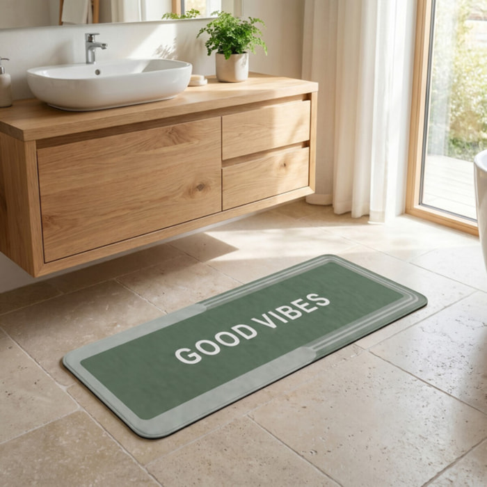 Tappeto bagno lungo antiscivolo e super assorbente 50x140 cm, tappetino doccia a rapida asciugatura con fondo in gomma stabile, ideale per bagno e cucina, lavabile e pratico, superficie morbida e resistente per uso quotidiano