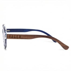 Gafas de Sol Feler 1555-4 Polarizadas de Madera Unisex 62 mm