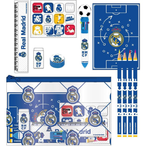 Set Papelería Escolar Eva Real Madrid