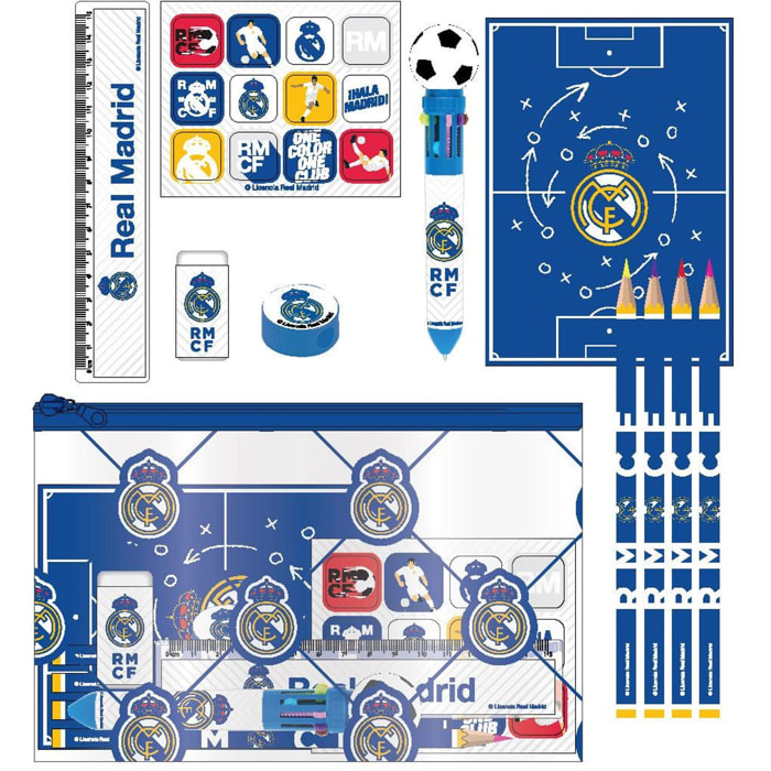 Set Papelería Escolar Eva Real Madrid