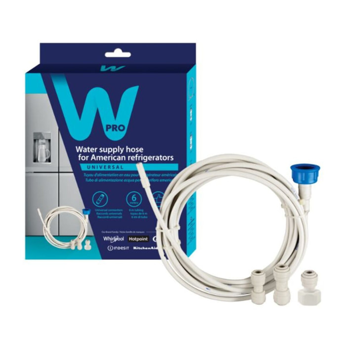Tuyau d'alimentation d'eau WPRO Refrigérateur Américain UKT002
