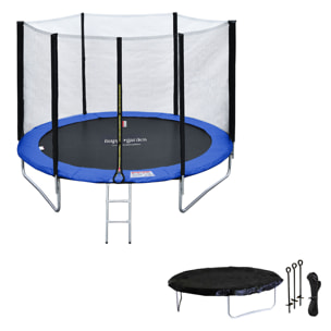 Trampoline réversible avec accessoires -