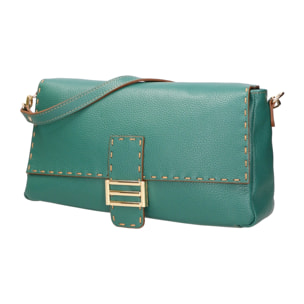 Borsa a spalla da donna - Modello Walda - Vera pelle - 34.0 x 17.5 x 10.0 cm
