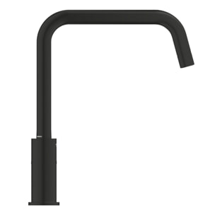 62x44 cm évier avec égouttoir réversible en Granite, à encastrer, noir + mitigeur lavabo/cuisine Grohe Start (SATSE2BG430)