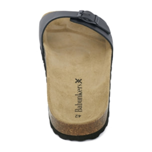 SANDALIA BIARRITZ BABUNKERS NEGRO