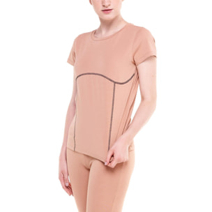 T-Shirt da donna a bustino Earth Tones