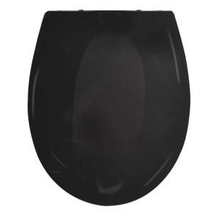 ABATTANT WC BROOKE  PP 100% RECYCLE NOIR BRILLANT SPIRELLA