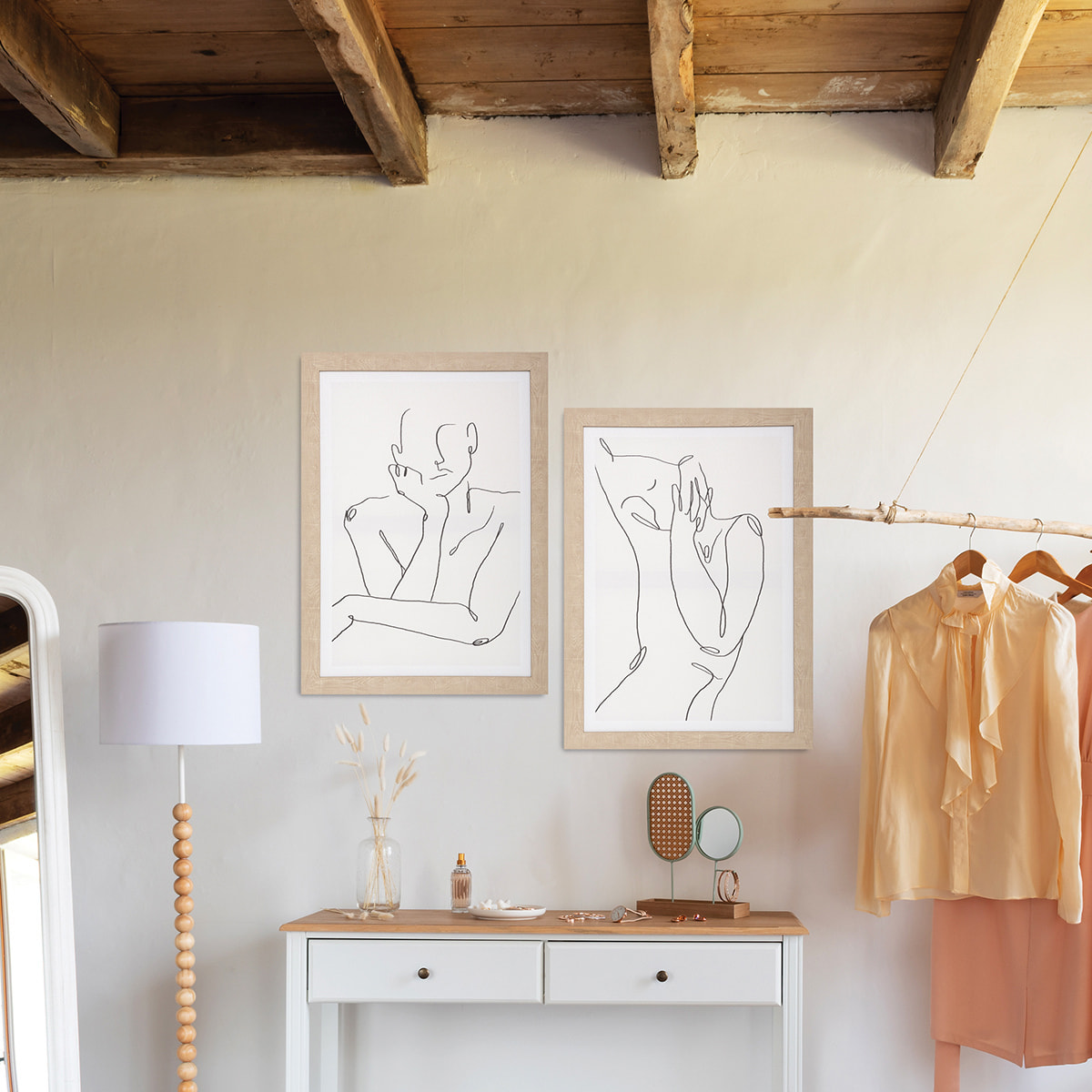 Toile encadrée "Visage" 50x70cm