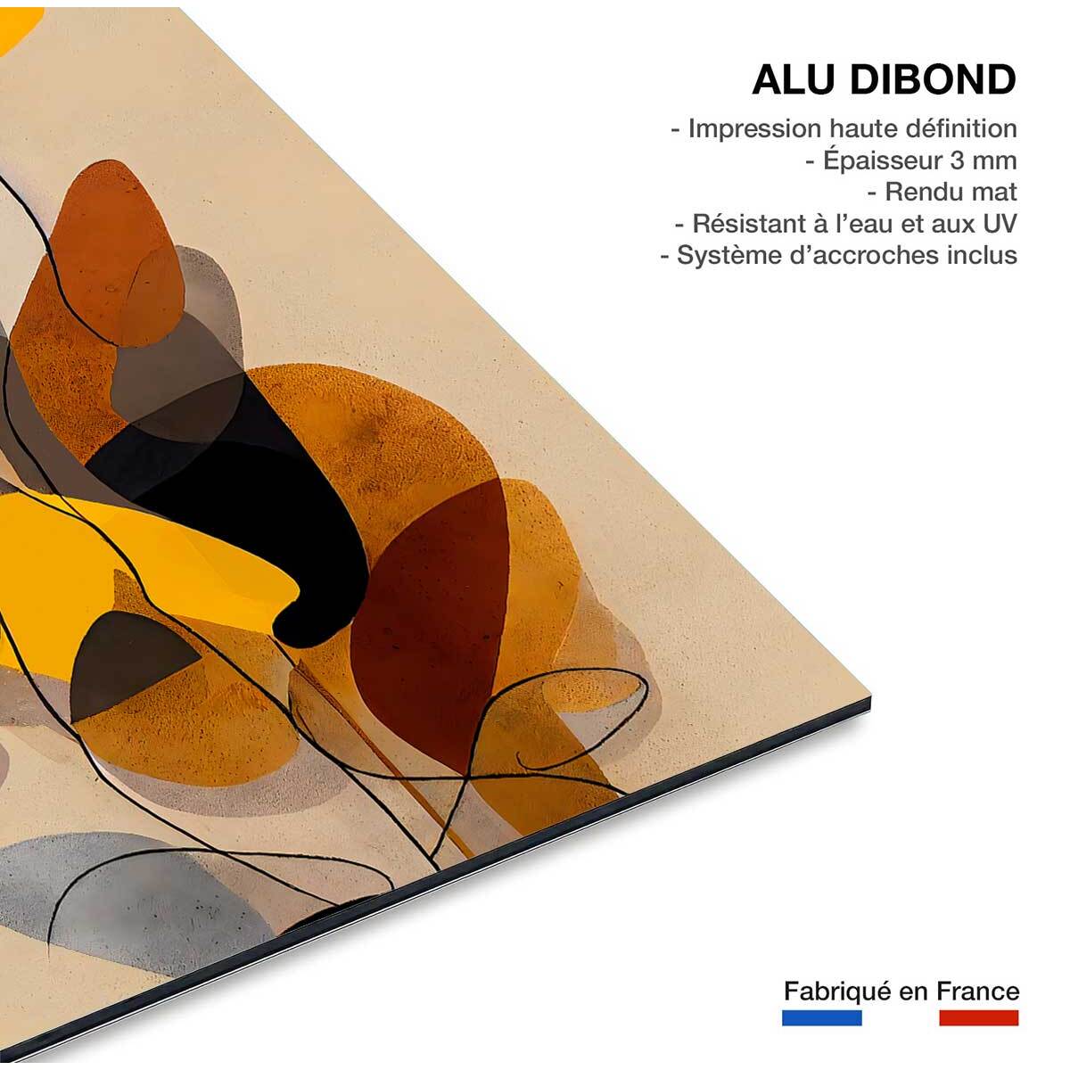 Tableau de fleurs dans mon jardin  Tableau alu Dibond