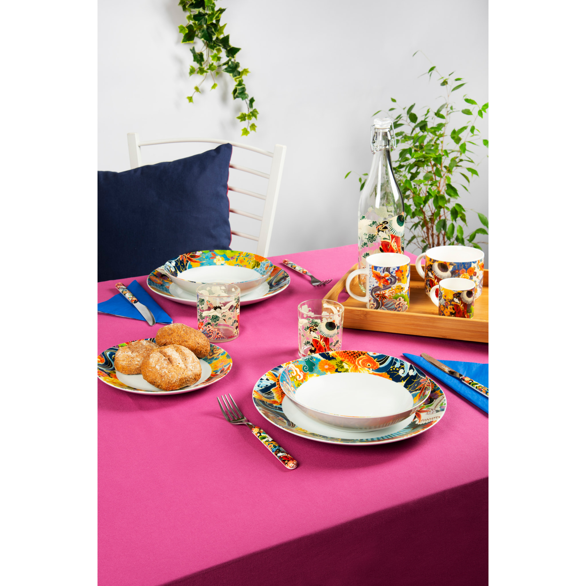 Nappe 140×180 Excelsa – Panama Color, Coton Violet