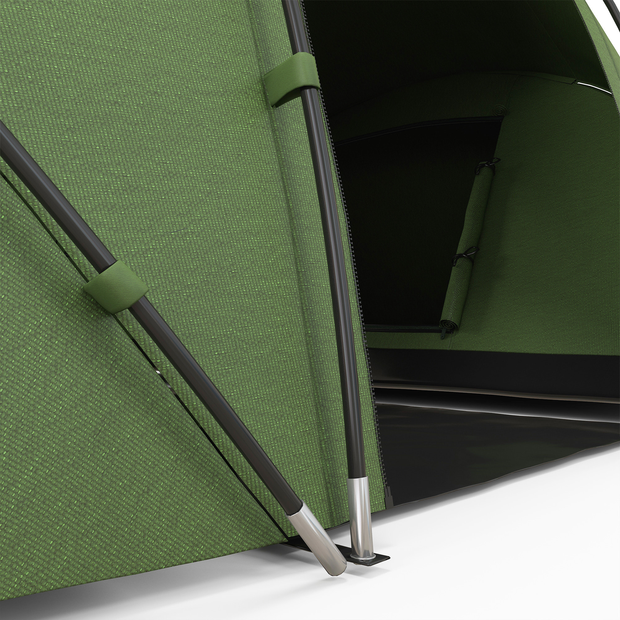 Tienda de Campaña Familiar para 4-6 Personas Tienda Camping Plegable Ligera con Bolsa de Transporte Impermeable para Playa Parque Senderismo 430x240x170 cm Verde