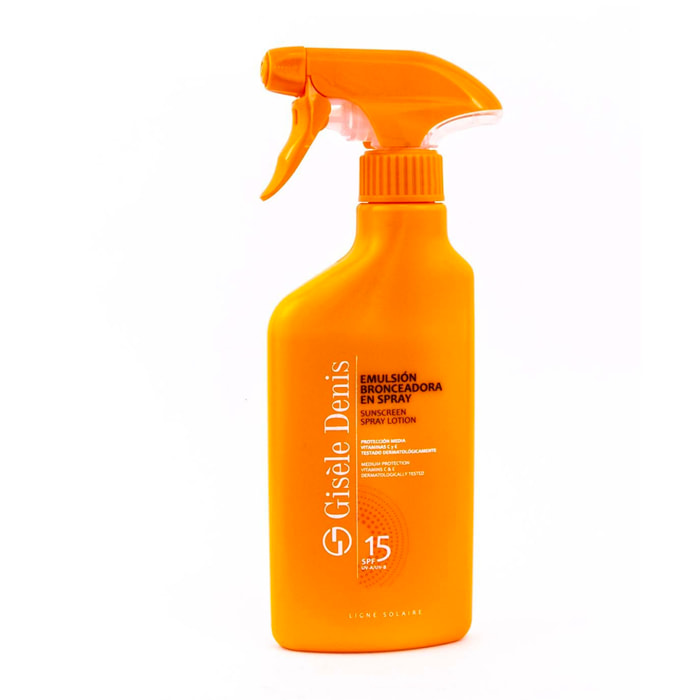 GISELE DENIS - Lozione Abbronzante Spray Spf15 - Unisex - 300 ML