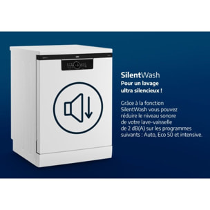 Lave vaisselle 60 cm BEKO BDFN26450XP powerIntense