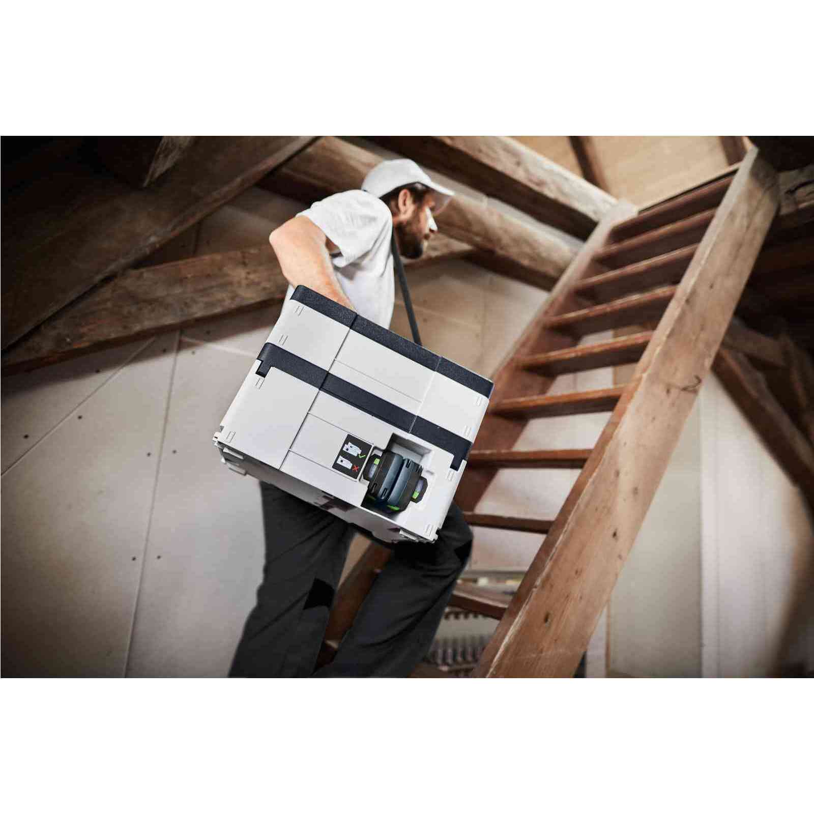 Aspirateurs sans fil CLEANTEC CTMC SYS HPC 4,0 I-Plus - FESTOOL - avec 4 batteries 18V 4.0Ah - chargeur double - Systainer - 576942