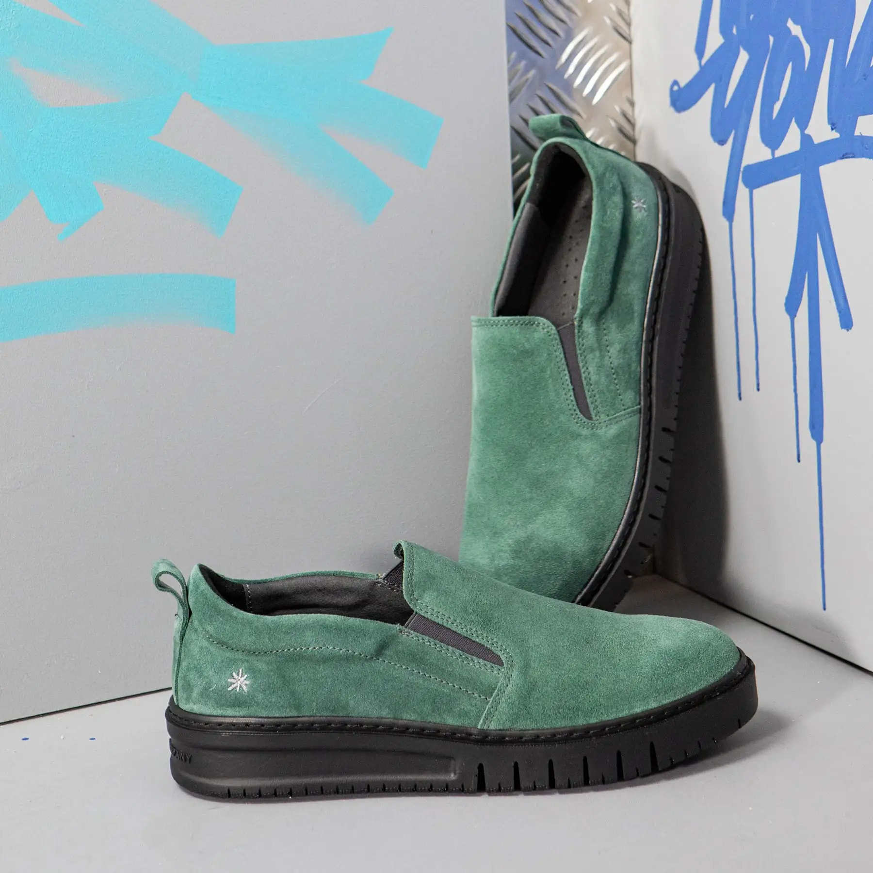 Zapatos 1784 SILK SUEDE BLACK/BELLEVILLE color Black
