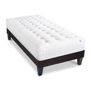 Ensemble Matelas Vendôme & Sommier KIT15, 25 cm, Mémoire de Forme et Mousse Supersoft, Technologie tri-Lattes, Soutien ferme