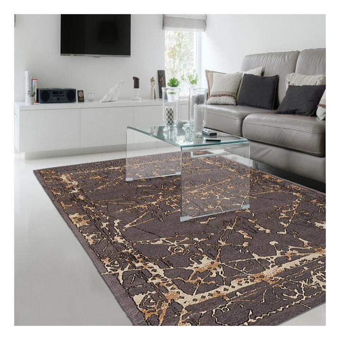 Tapis kilim fait main motif abstrait DUNA