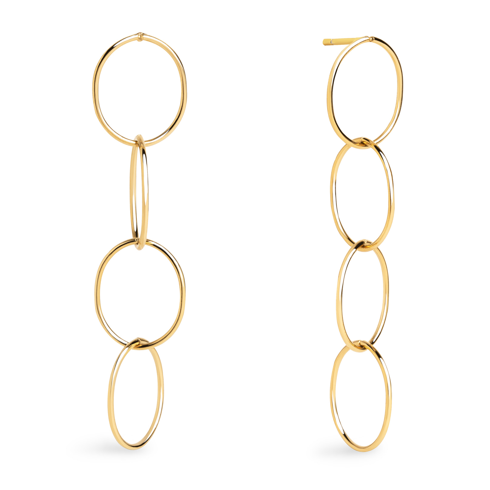 Pendiente Suelto Aro XS Bubbles Baño Oro