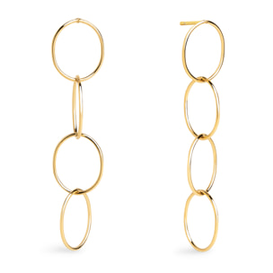 Pendiente Suelto Aro XS Bubbles Baño Oro