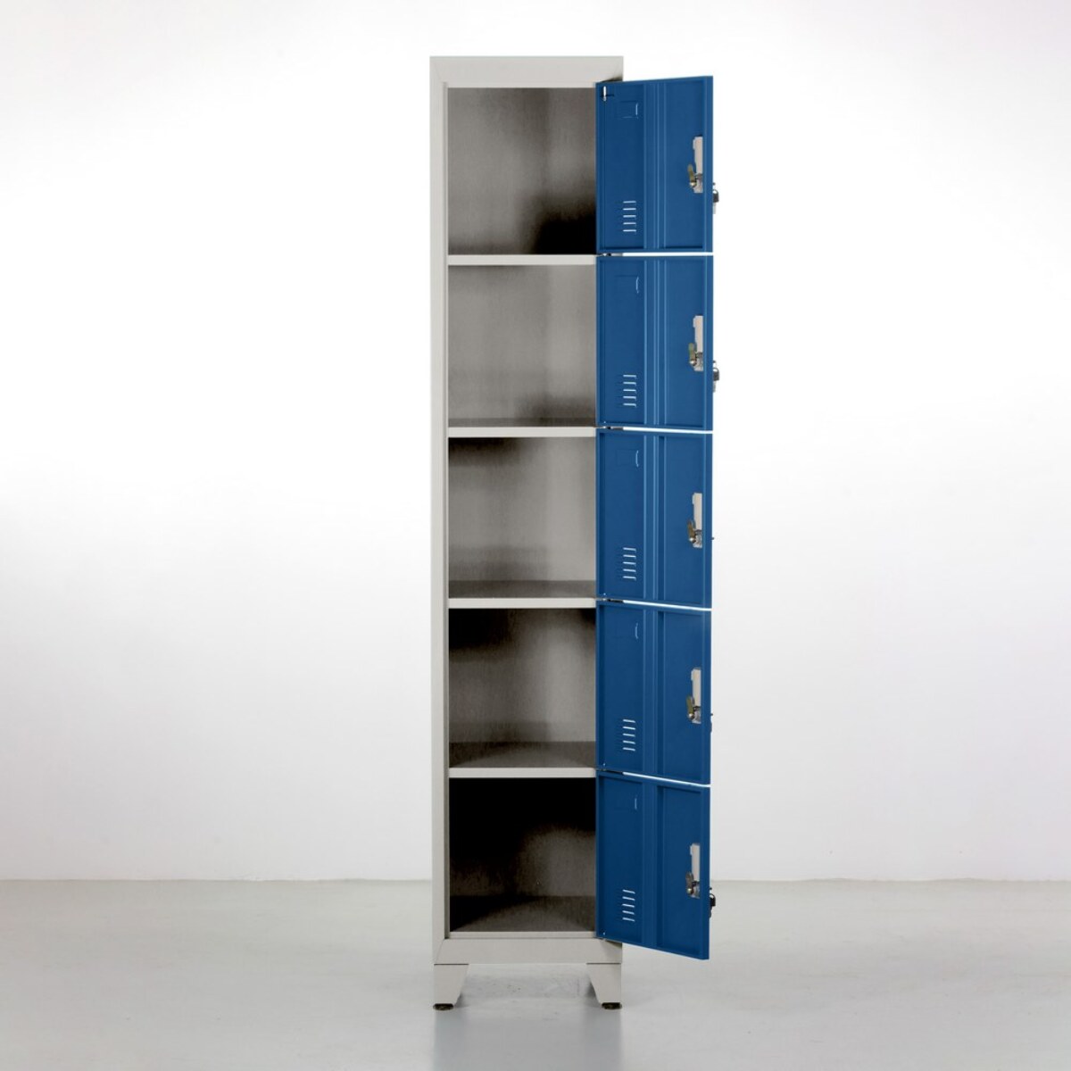 Armadietto metallico 5 ante blu