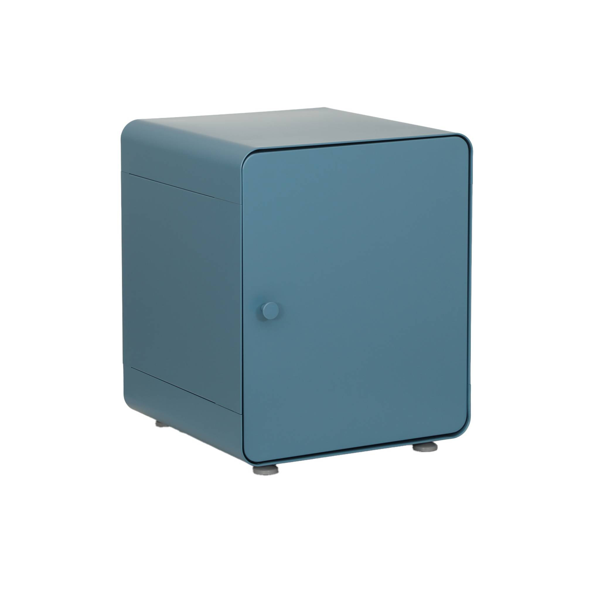 Table de chevet industrielle acier 1 porte TRIBECA
