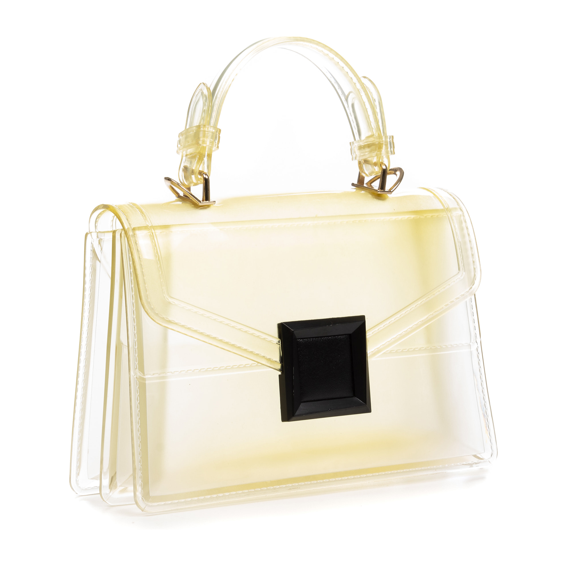 Zapponeta bolso tote mini, de PVC transparente con degradado.