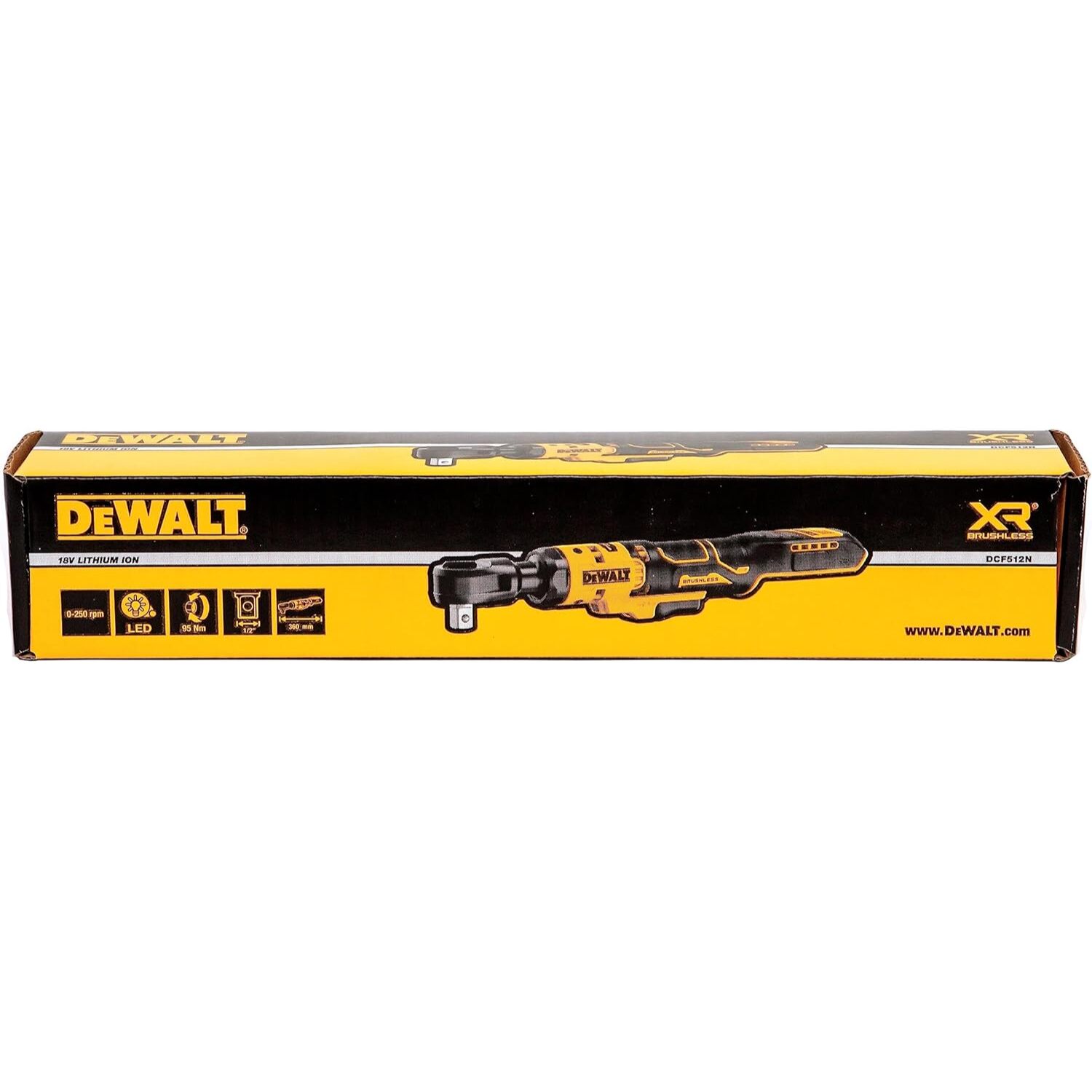 Clé à cliquet 1/2' XR 18 V Brushless - DEWALT - DCF512N-XJ
