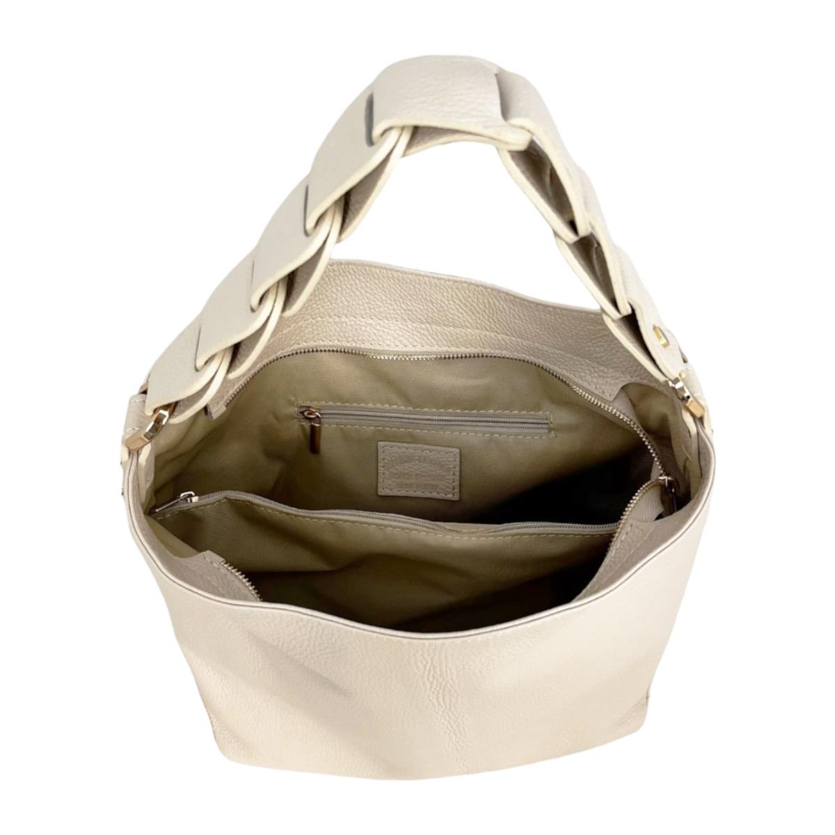 Borsa a spalla Cheval Firenze Lily Beige