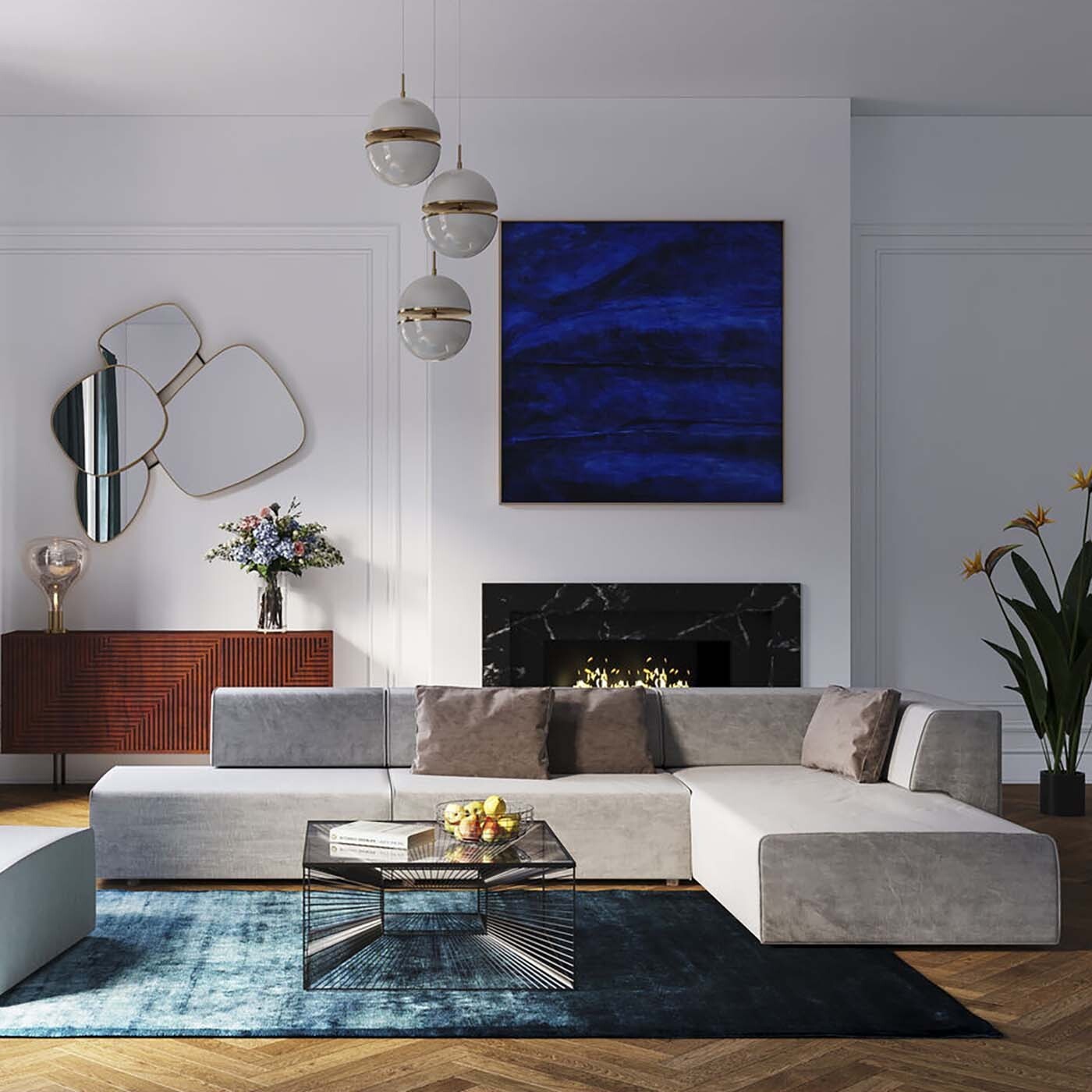 Canapé d'angle Infinity XL gris Kare Design