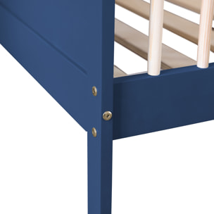 Lit pour enfant 190x90cm bleu foncé ADAM