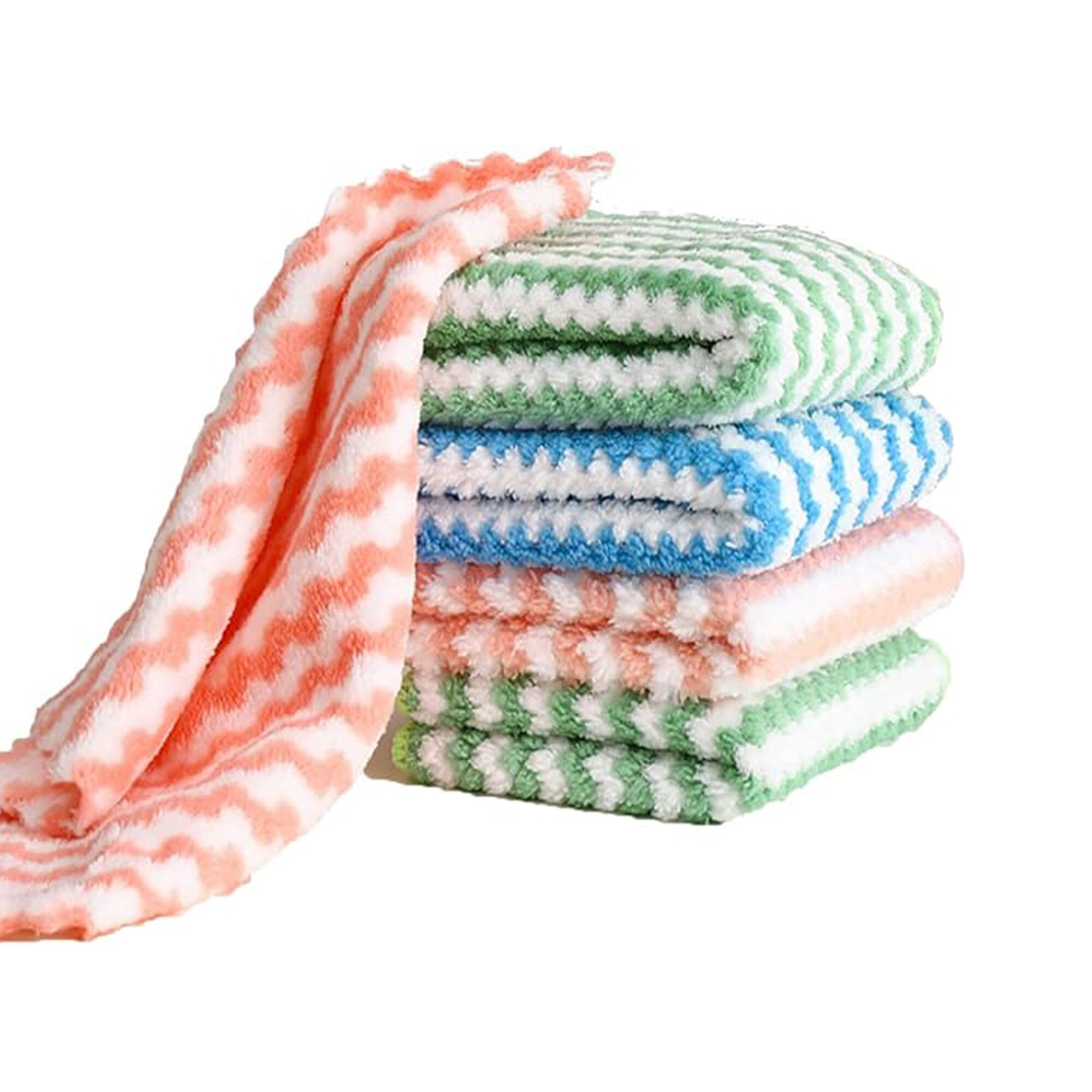 Joybos pack 5 paños de cocina en algodón y diseño de peces