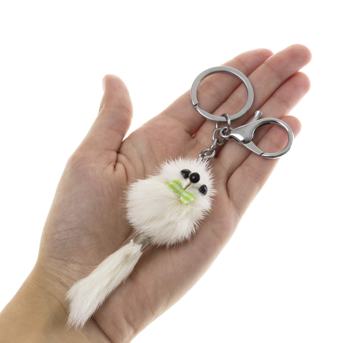 Sassuolo Portachiavi Donna.Pelle autentica Pelle di Coniglio Rex