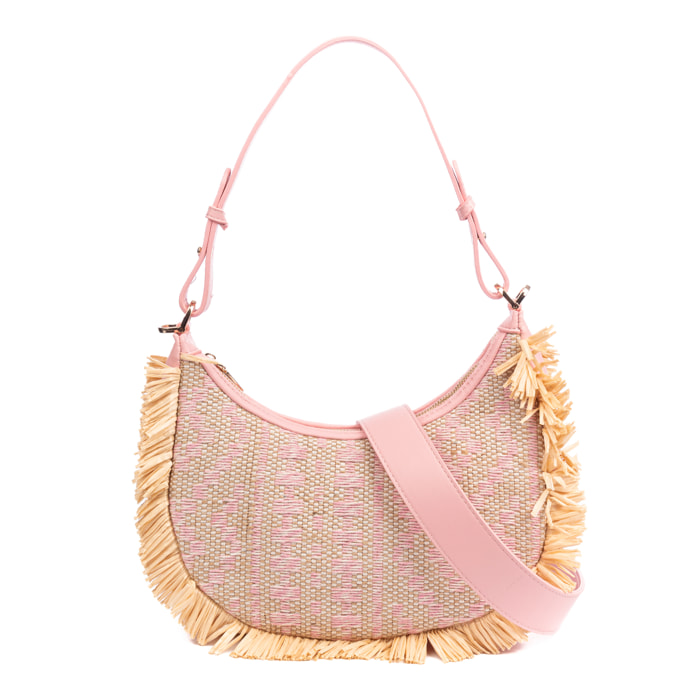 Biscubio Bolso de hombro Mujer. Fabricado en tela y piel sintética PU.