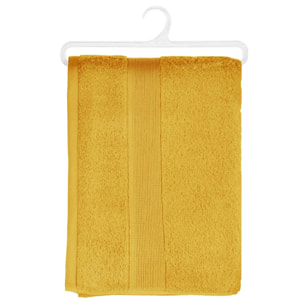 Drap de douche "Essentiel" - coton 450 gr/m² - jaune moutarde 70x130 cm
