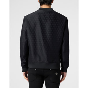 PHILIPP PLEIN Bomber Jacket Jacquard Monogram