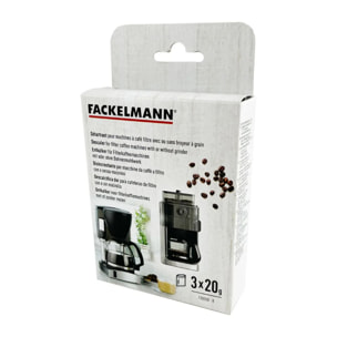 Détartrant pour machines à café filtre avec ou sans broyeur à grains Fackelmann Petit Déjeuner