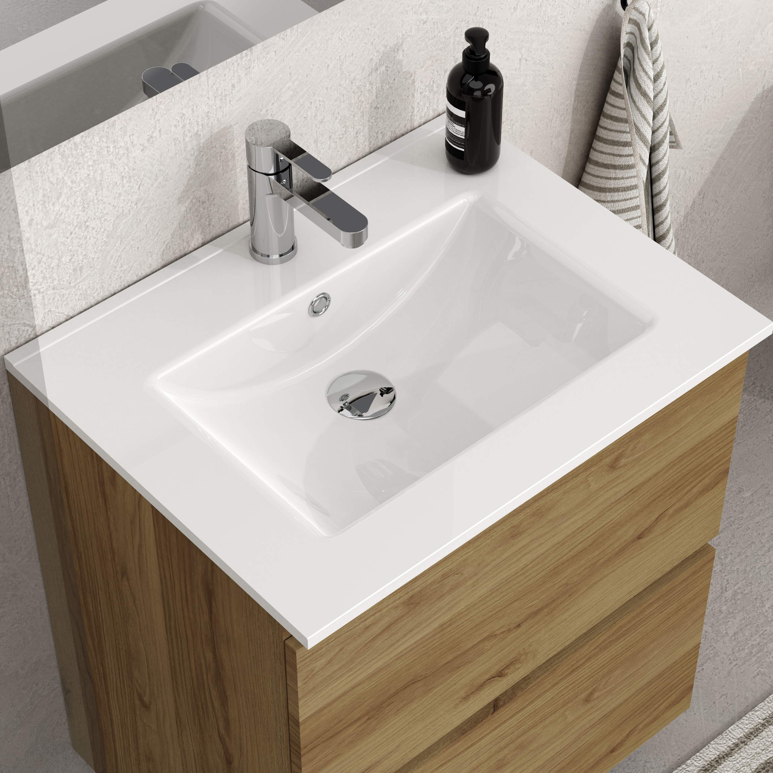 Ensemble de salle de bain SEA Alday, 60cm, Bois Teck