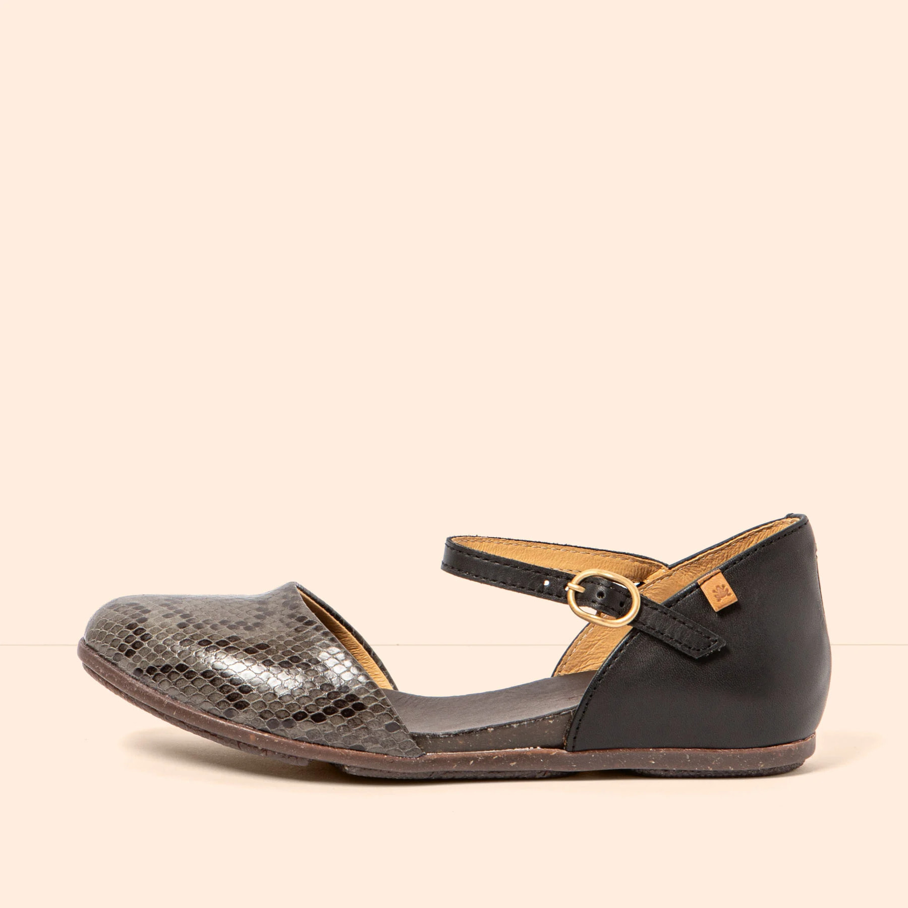 Sandalias ND54 SOFT NAPPA-SNAKE GREY/STELLA color Grey
