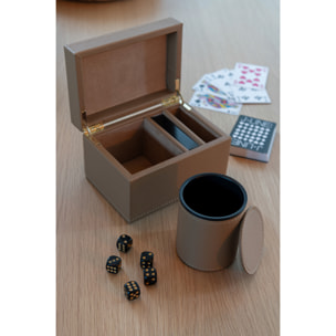 J-Line boîte de jeux - bois - brun