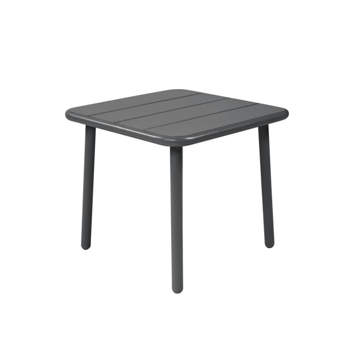 Table basse de jardin carrée acier  AMÉLIA