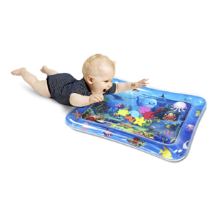 DAM Colchoneta hinchable infantil diseño bajo el mar. 70x50cm. 66x46x10 Cm. Color: Azul