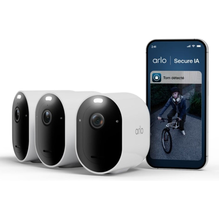 Caméra de surveillance ARLO Pack de 3 caméras 2K+ extérieur Pro6