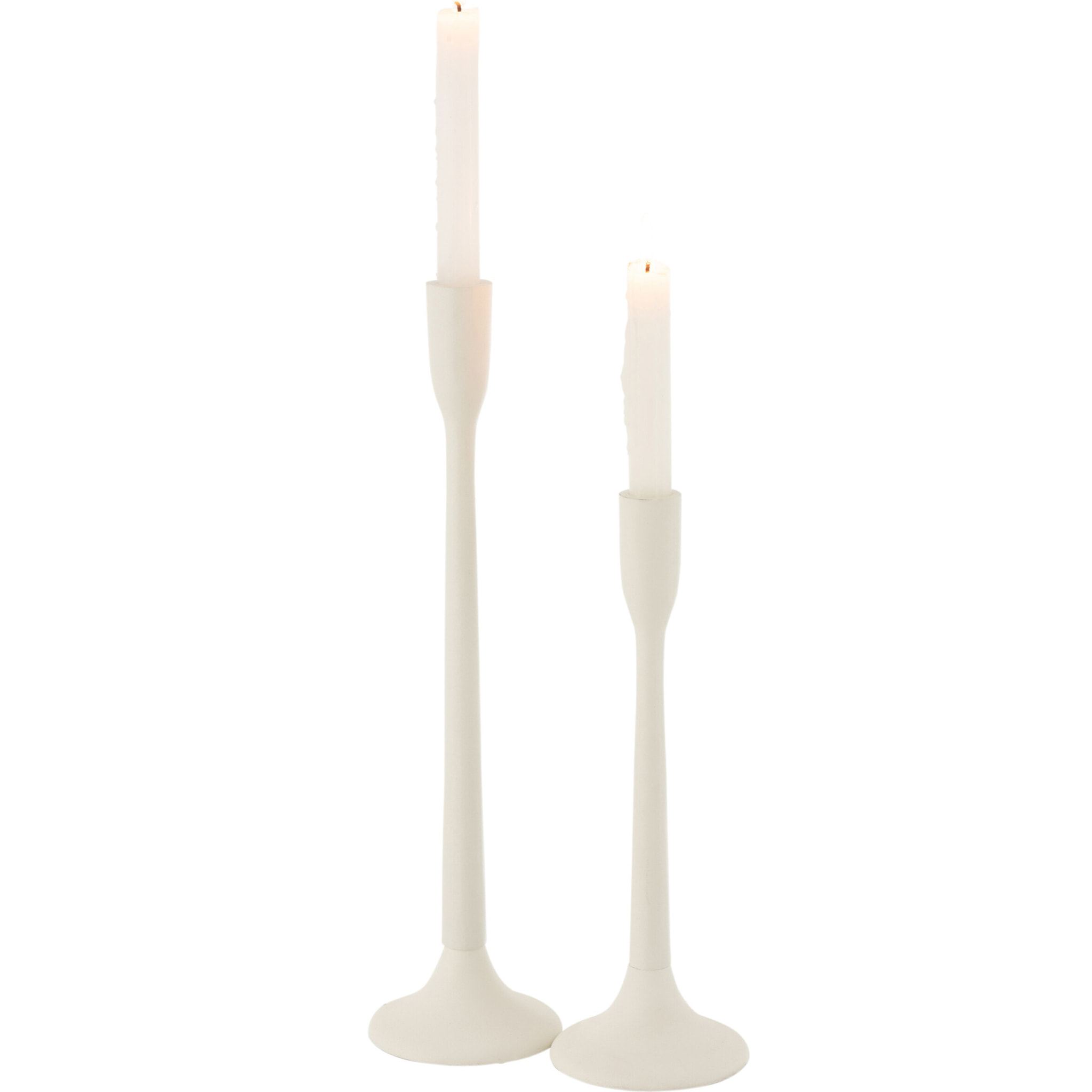 J-Line chandelier - métal - mat blanc - large