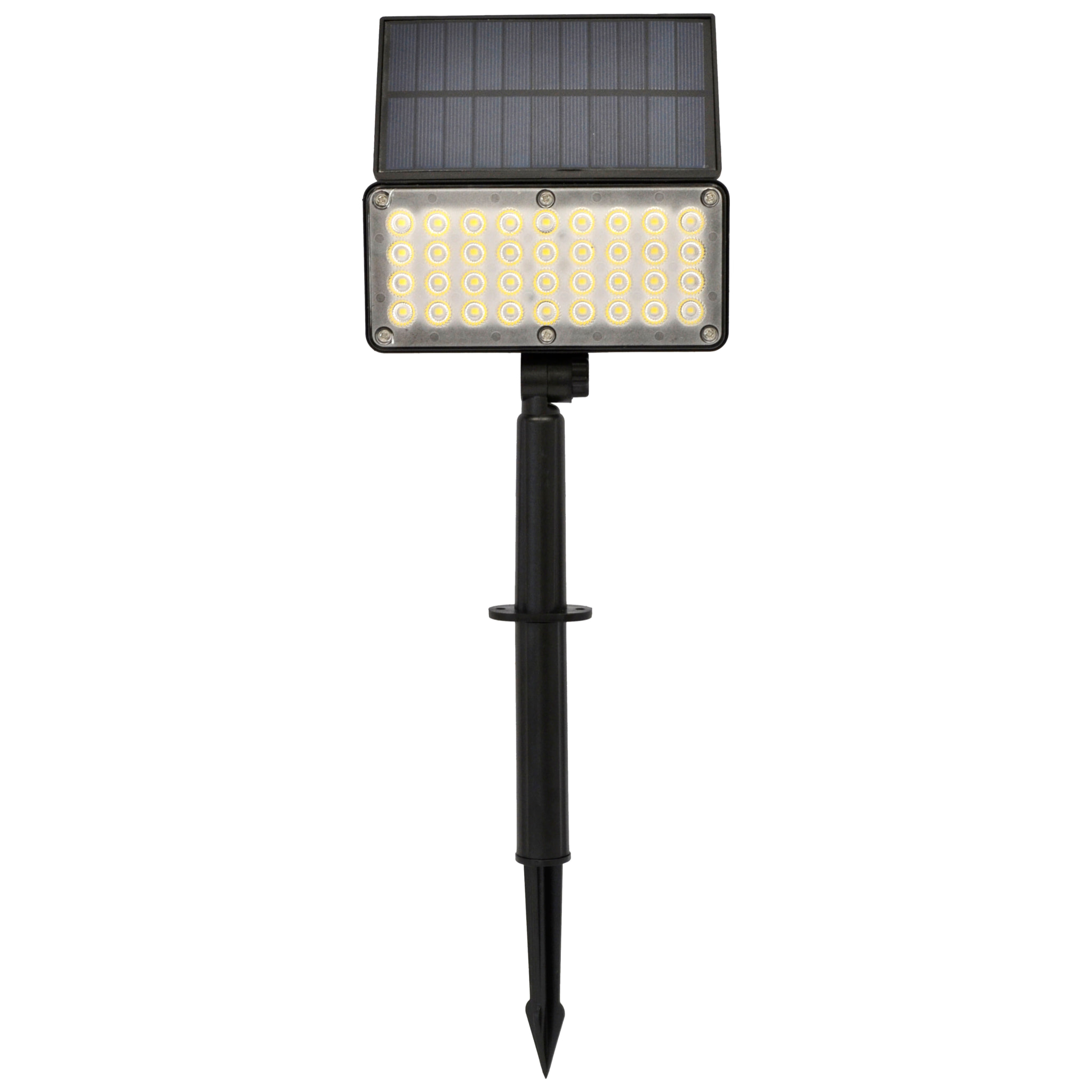 OMEGA Faretto led solare square con picchetto 5w 4000k