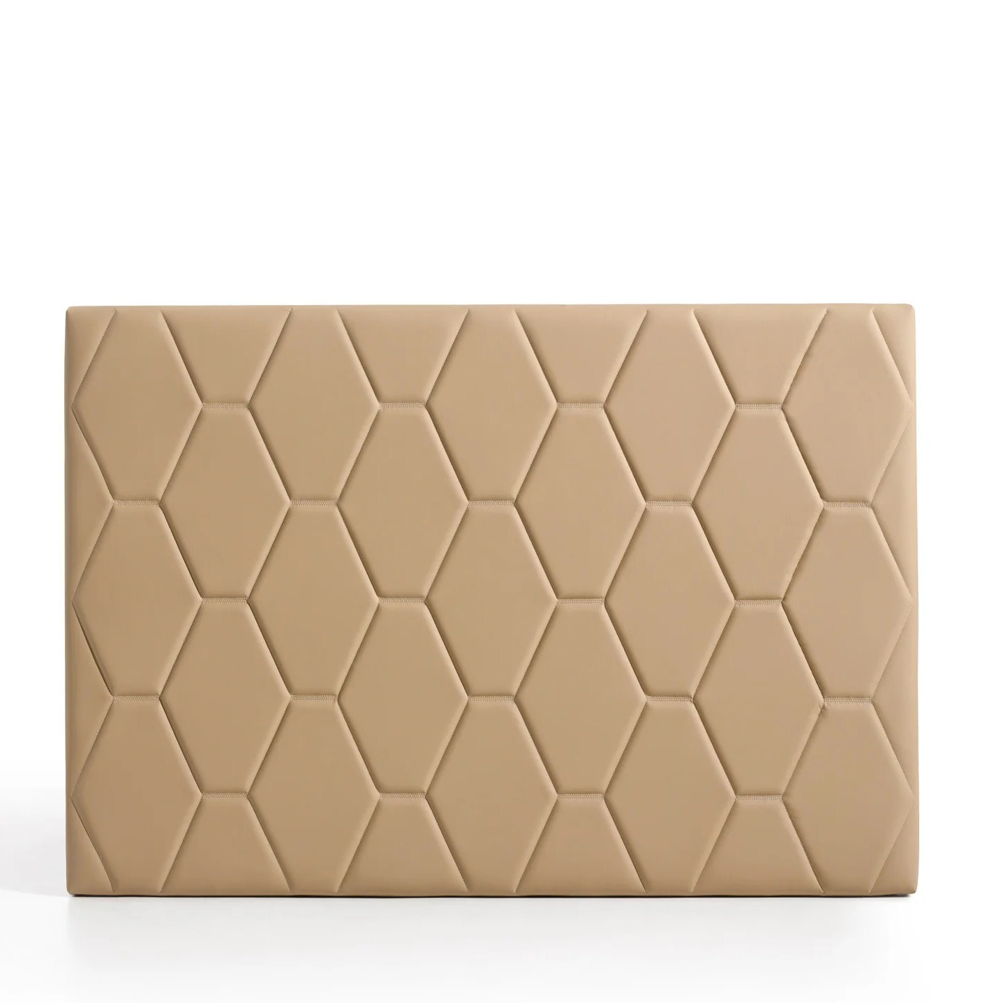 Cabecero Ágata para Cama de Polipiel Color Camel